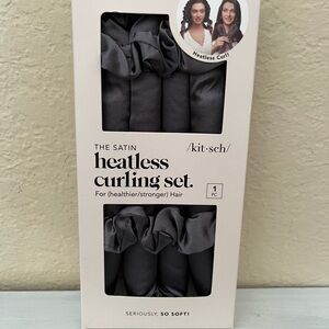 Kitsch Satin Heatless Curling Set in Gray